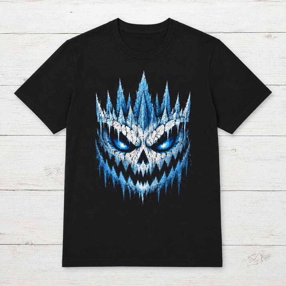 Pumpkin King Halloween Shirt, Icy Knight King Skull Tee, Scary Pumpkin